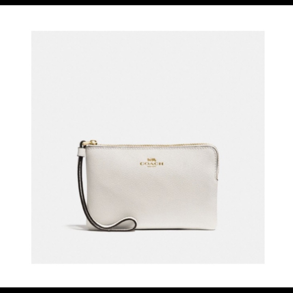 Coach corner zip wallet
